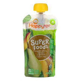 Happy Family Organics, HappyTot, SuperFoods, Organic Pears, Mangos & Spinach + Super Chia, 4.22 oz (120 g) - Supply Center USA