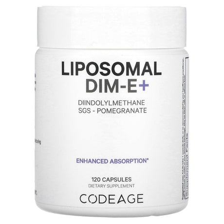 Codeage, Liposmal DIM-E+, Pomegranate, 120 Capsules - Supply Center USA