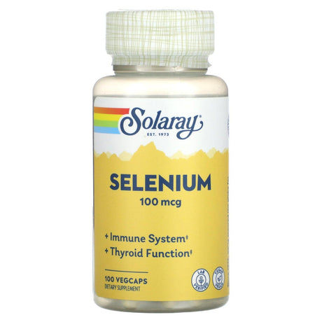 Solaray, Selenium, 100 mcg , 100 VegCaps - Supply Center USA