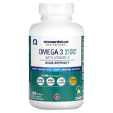 OceanBlue, Professional, Omega-3 2100 With Vitamin D, High Potency, Vanilla, 60 Softgels - Supply Center USA