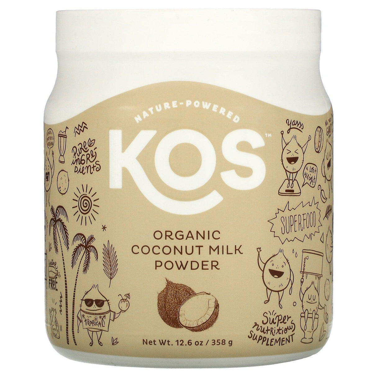 KOS, Organic Inulin Powder, 11.85 oz (336 g) - Supply Center USA