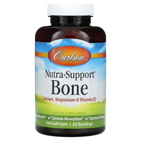 Carlson, Nutra-Support, Bone, 100 Soft Gels - Supply Center USA