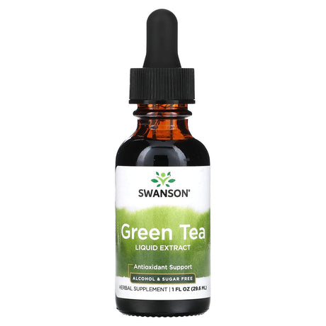 Swanson, Green Tea Liquid Extract, Alcohol & Sugar Free, 1 fl oz (29.6 ml) - Supply Center USA