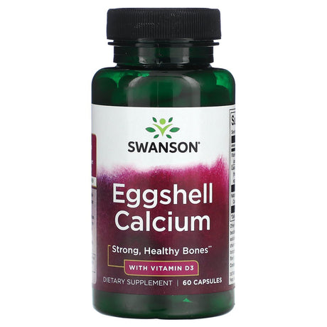 Swanson, Eggshell Calcium with Vitamin D3, 60 Capsules - Supply Center USA