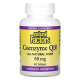 Natural Factors, Coenzyme Q10, 50 mg, 60 Softgels - Supply Center USA