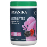 Organika, Electrolytes + Enhanced Collagen, Juicy Strawberry Peach, 12.7 oz (360 g) - Supply Center USA