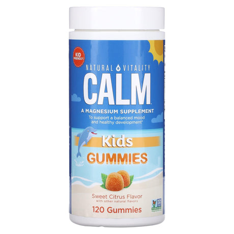 Natural Vitality, CALM, Kids Gummies, Sweet Citrus, 120 Gummies - Supply Center USA