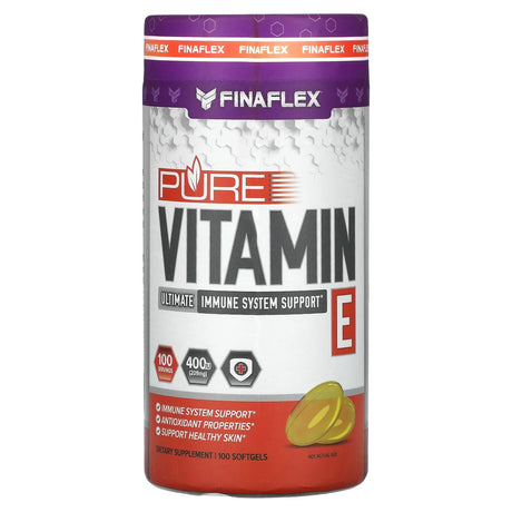 Finaflex, Pure Vitamin E, 209 mg (400 IU), 100 Softgels - Supply Center USA