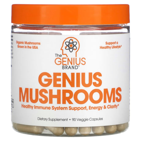 The Genius Brand, Genius Mushrooms, 90 Veggie Capsules - Supply Center USA