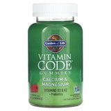 Garden of Life, Vitamin Code Gummies, Calcium & Magnesium, Raspberry, 60 Gummies - Supply Center USA