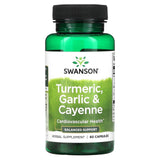 Swanson, Turmeric, Garlic & Cayenne, 60 Capsules - Supply Center USA