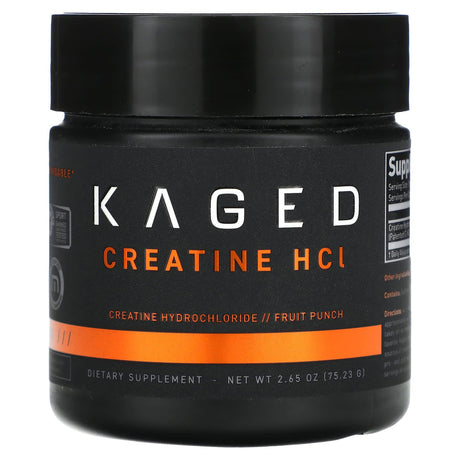 Kaged, Creatine HCl, Fruit Punch, 2.65 oz (75.23 g) - Supply Center USA