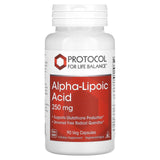 Protocol for Life Balance, Alpha-Lipoic Acid, 250 mg, 90 Veg Capsules - Supply Center USA