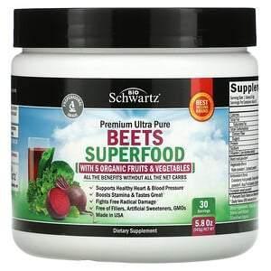 BioSchwartz, Premium Ultra Pure Beets Superfood, 5.8 oz (165 g) - Supply Center USA