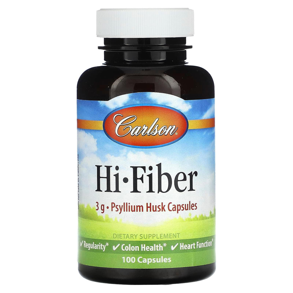 Carlson, Hi-Fiber, 100 Capsules - Supply Center USA