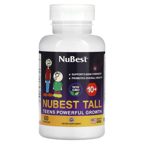 NuBest, Tall 10+, Teens Powerful Growth, 60 Capsules - Supply Center USA