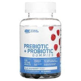 Optimum Nutrition, Prebiotic + Probiotic Gummies, Blue Raspberry, 60 Gummies - Supply Center USA