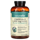 NatureWise, Omega-3 Plus Vitamin E, 360 Softgels - Supply Center USA