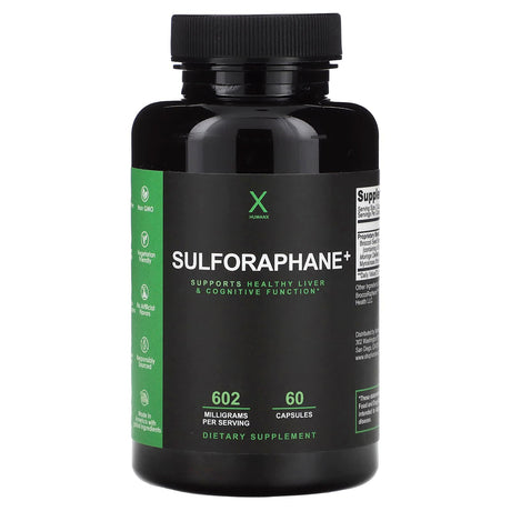 Humanx, Sulforaphane+, 602 mg, 60 Capsules (301 mg per Capsule) - Supply Center USA