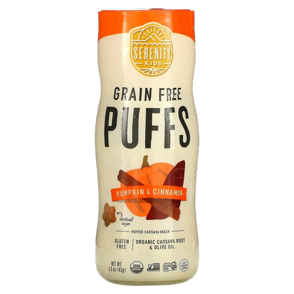 Serenity Kids, Grain Free Puffs, Tomato & Mushroom, 1.5 oz (43 g) - Supply Center USA