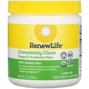 Renew Life, Completely Clear Organic Prebiotic Fiber, 7 oz (198 g) - Supply Center USA