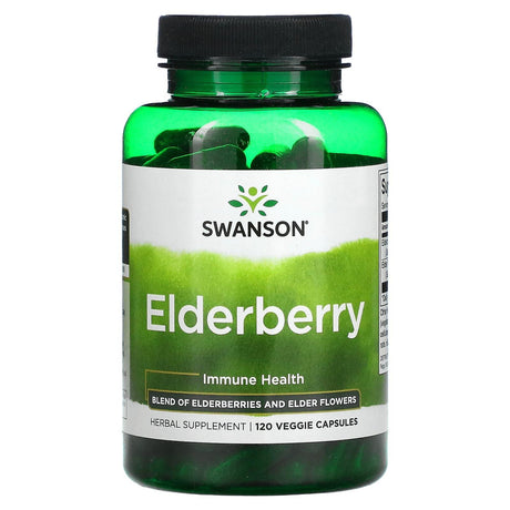 Swanson, Elderberry, Immune Health, 120 Veggies Capsules - Supply Center USA