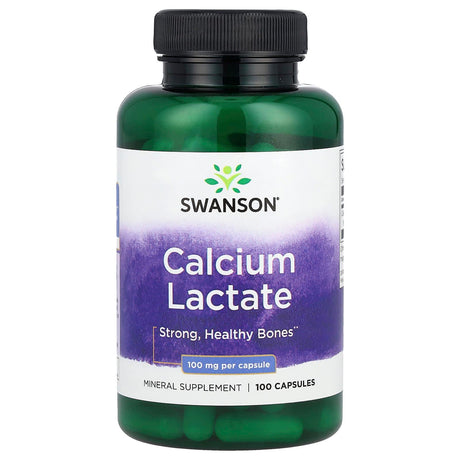 Swanson, Calcium Lactate, 100 mg , 100 Capsules - Supply Center USA