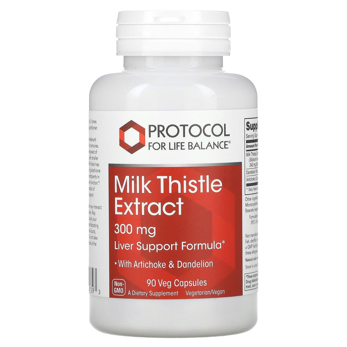 Protocol for Life Balance, Milk Thistle Extract , 300 mg , 90 Veg Capsules - Supply Center USA