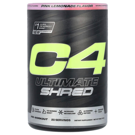 Cellucor, C4 Ultimate Shred, Pre-Workout, Pink Lemonade , 14.3 oz (406 g) - Supply Center USA