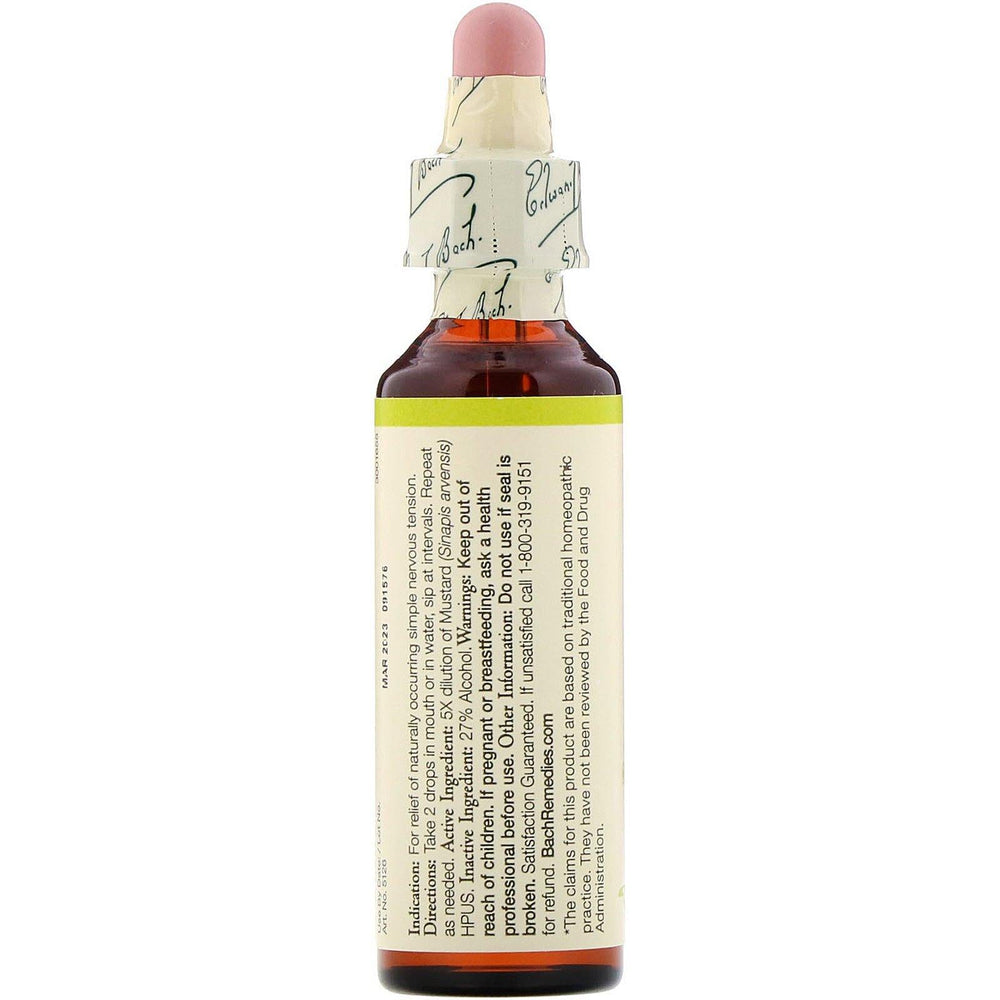 Bach, Original Flower Remedies, Mustard, 0.7 fl oz (20 ml) - HealthCentralUSA