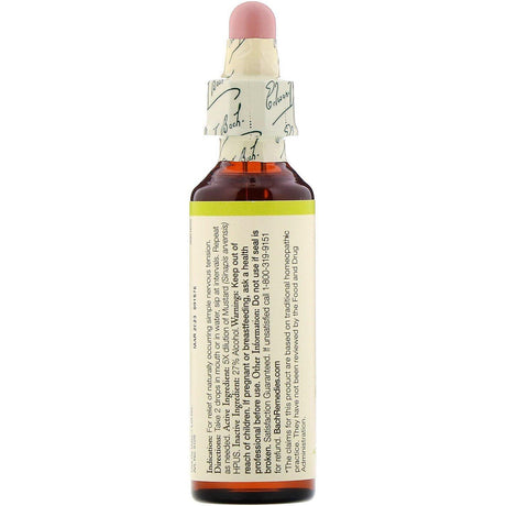 Bach, Original Flower Remedies, Mustard, 0.7 fl oz (20 ml) - Supply Center USA