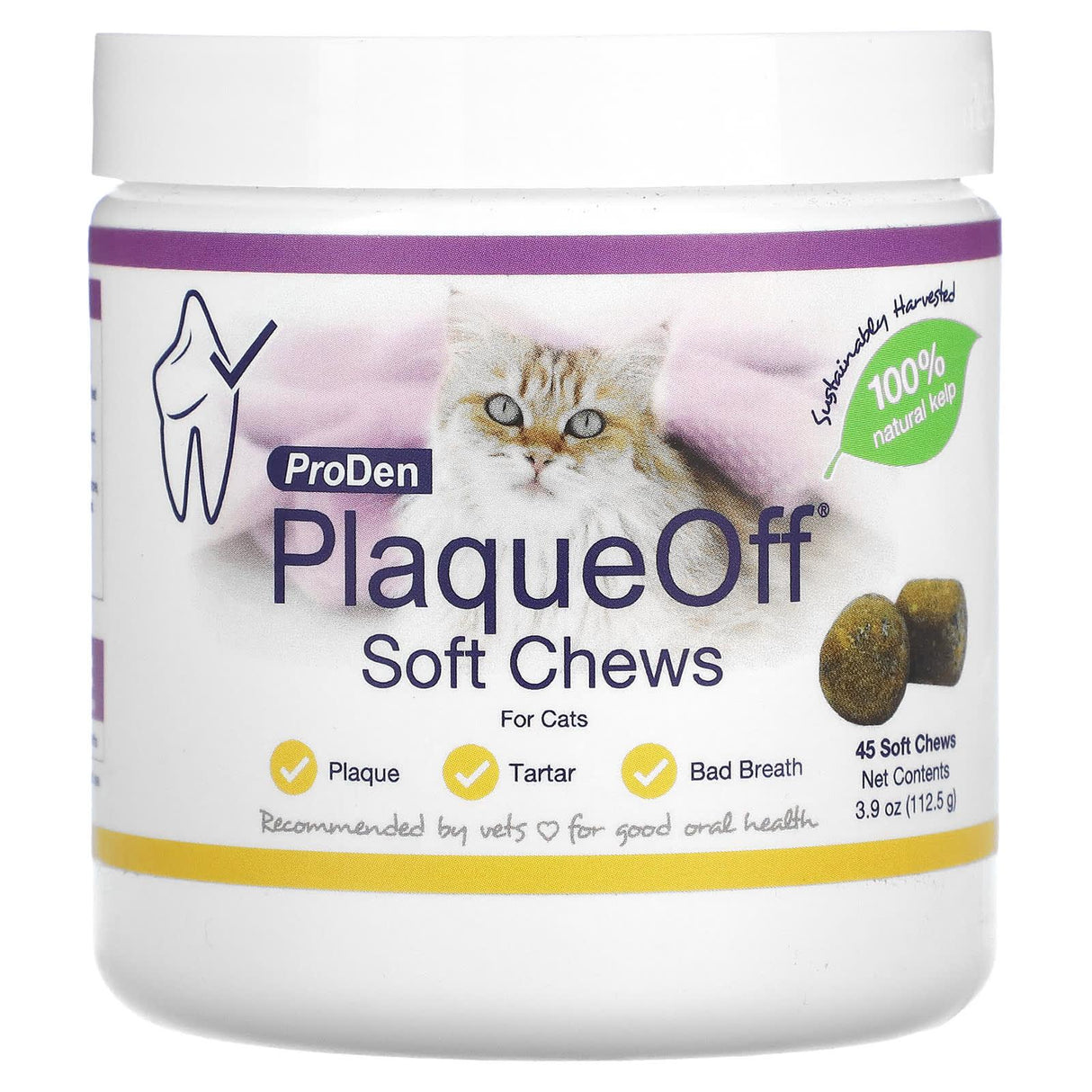 ProDen, PlaqueOff Soft Chews, For Cats, 45 Soft Chews, 3.9 oz (112.5 g) - Supply Center USA