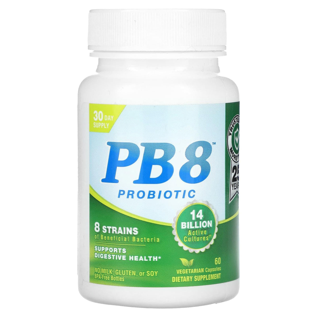 Nutrition Now, PB8 Probiotic, 7 Billion, 60 Vegetarian Capsules - Supply Center USA