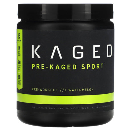 Kaged, Pre-Kaged, Sport Pre-Workout, Blue Raspberry, 9.24 oz (262 g) - Supply Center USA