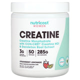 Nutricost, Women, Creatine, Unflavored, 5.6 oz (159 g) - Supply Center USA