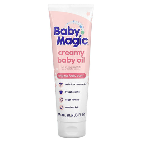 Baby Magic, Creamy Baby Oil, Original Baby, 8.6 fl oz (254 ml) - Supply Center USA