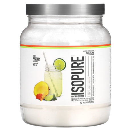 Isopure, Infusions Protein Powder, Mango Lime, 14.1 oz (400 g) - Supply Center USA