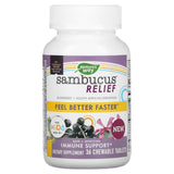 Nature's Way, Sambucus Relief, Immune Support, For Kids, Ages 2+, Berry, 36 Chewable Tablets - Supply Center USA