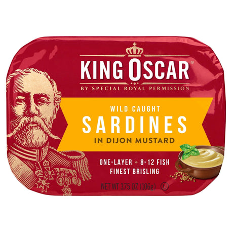 King Oscar, Wild Caught, Sardines In Extra Virgin Olive Oil, With Lemon, 3.75 oz (106 g) - Supply Center USA