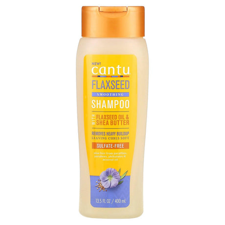 Cantu, Flaxseed Smoothing Shampoo, 13.5 fl oz (400 ml) - Supply Center USA