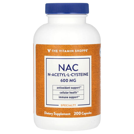 The Vitamin Shoppe, NAC, 600 mg, 50 Capsules - Supply Center USA