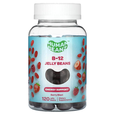 Human Beanz, B-12 Jelly Beans, Berry Blast, 120 Jelly Beans - Supply Center USA