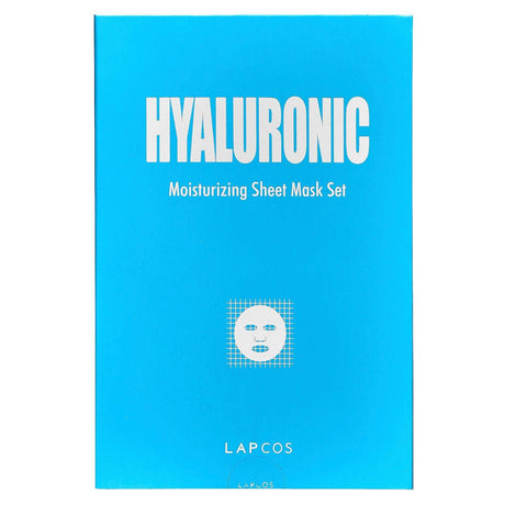 Lapcos, Hyaluronic Moisturizing Sheet Mask Set, 5 Sheets, 0.84 fl oz (25 ml) Each - Supply Center USA