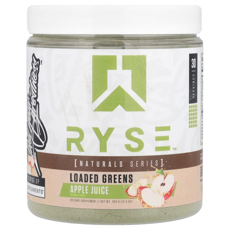 RYSE, Natural Series, Loaded Greens, Apple Juice, 10.4 oz (294 g) - Supply Center USA