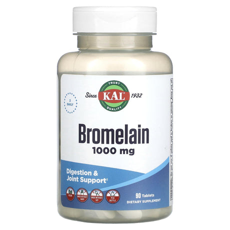 KAL, Bromelain, 500 mg, 90 Tablets - Supply Center USA