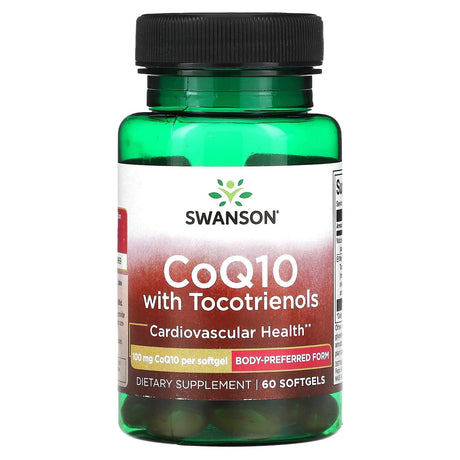 Swanson, CoQ10 with Tocotrienols, 100 mg, 60 Softgels - Supply Center USA