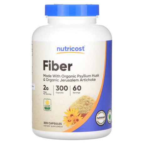 Nutricost, Fiber, 300 Capsules - Supply Center USA