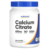 Nutricost, Calcium Citrate, Unflavored, 1.1 lb (500 g) - Supply Center USA