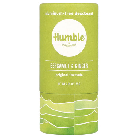 Humble Brands, Aluminum-Free Deodorant, Bergamot & Ginger, 2.65 oz (75 g) - Supply Center USA