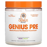 The Genius Brand, Genius Pre, Pre-Workout Powerhouse, Blue Raspberry, 11.15 oz (316 g) - Supply Center USA